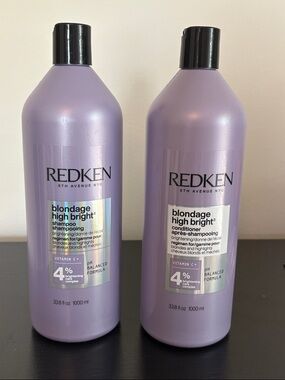 Redken Blondage High Bright Shampoo & Conditioner LITER - Discontinued - RARE